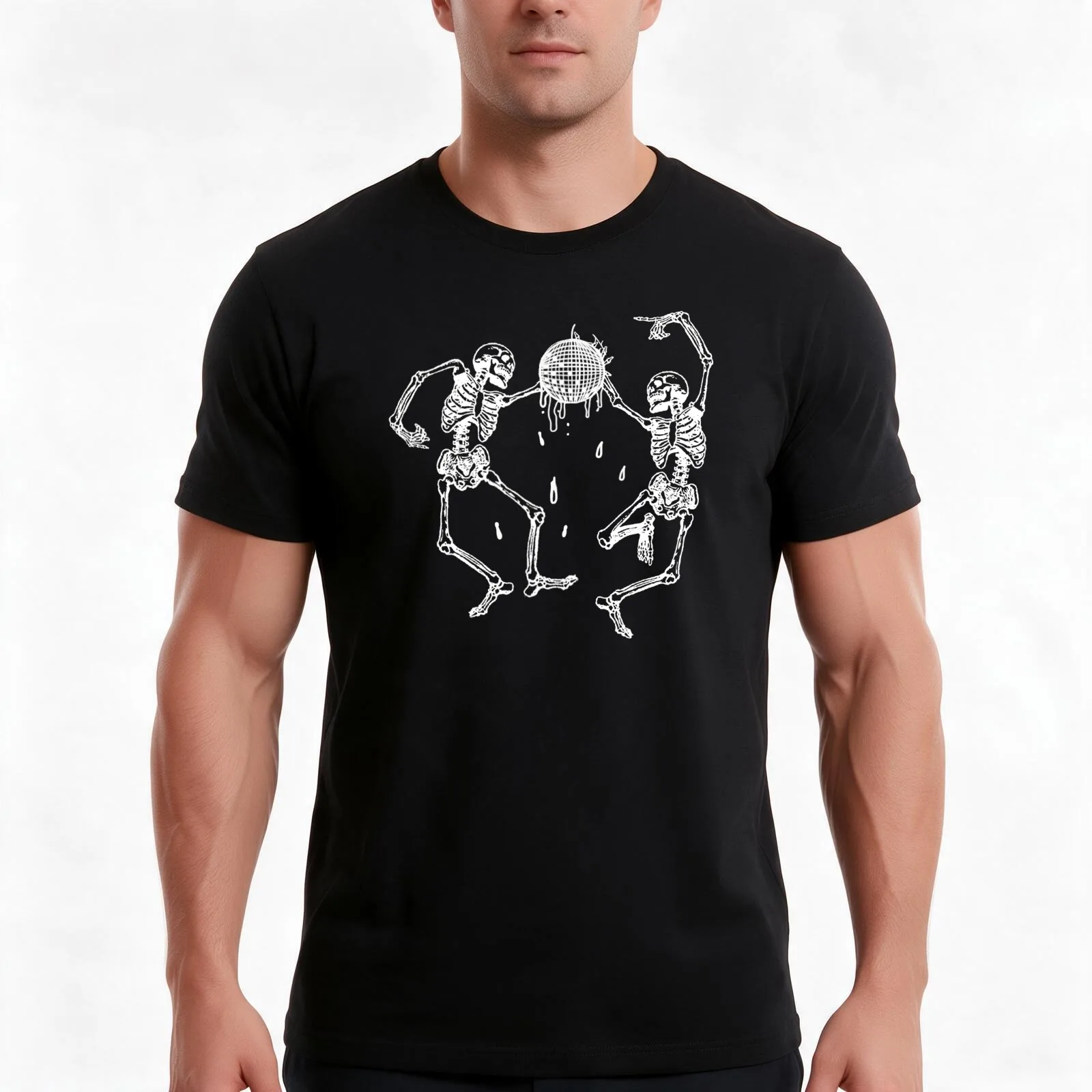 Joji Ballads 1 Slow Dancing Skeletons Disco Ball Design Recreation T-Shirt Summer Casual Cotton Tee Oversized Streetwear Tops