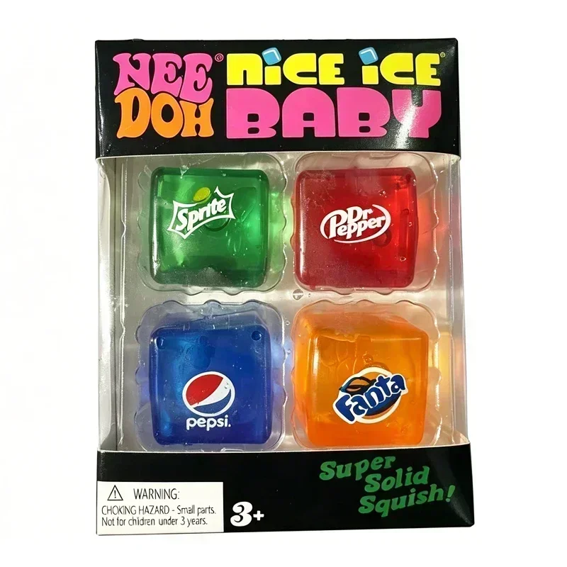 New Bilnd Box Squishy Needoh Nice Cube Schylling Sensory Stress Reliever Fidget Toy Anxiety Focus Sensory Cube Adults Kid Gift