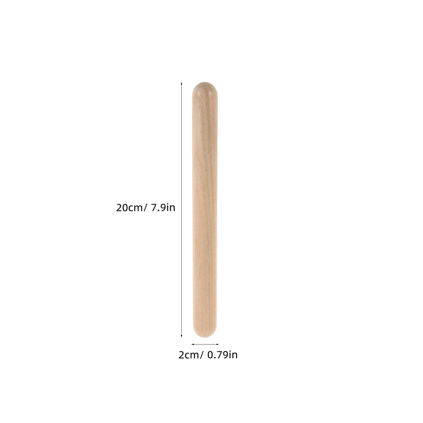 4 pares de claves de ritmo instrumento de percussão de madeira natural para crianças desenvolvimento de alfabetização musical programa orff uso em sala de aula