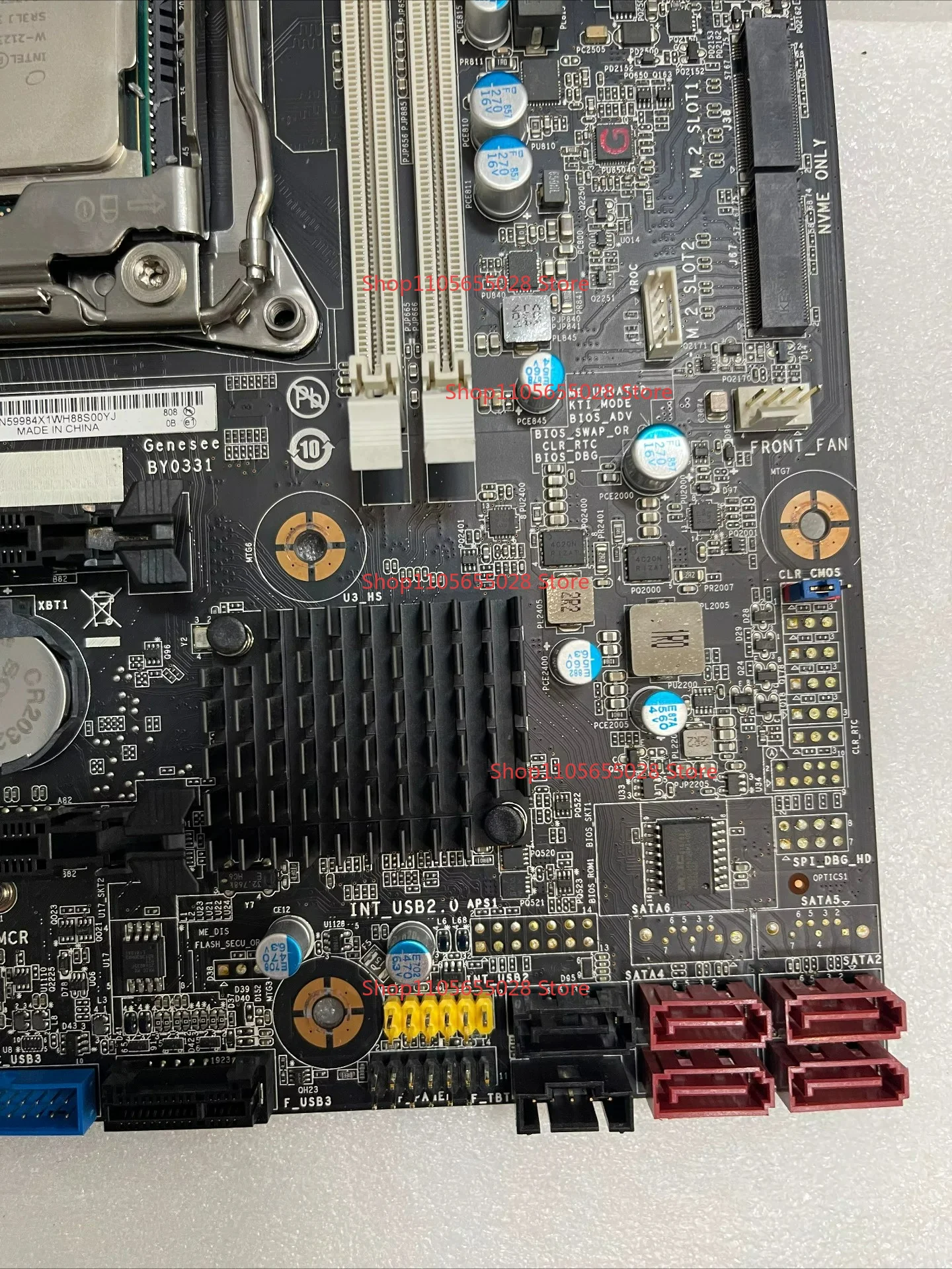 For Lenovo P520C workstation main board, C422 chipset, Genesee Rev1.2, LGA2066 interface, support Xeon W-2100/W-2200 full system