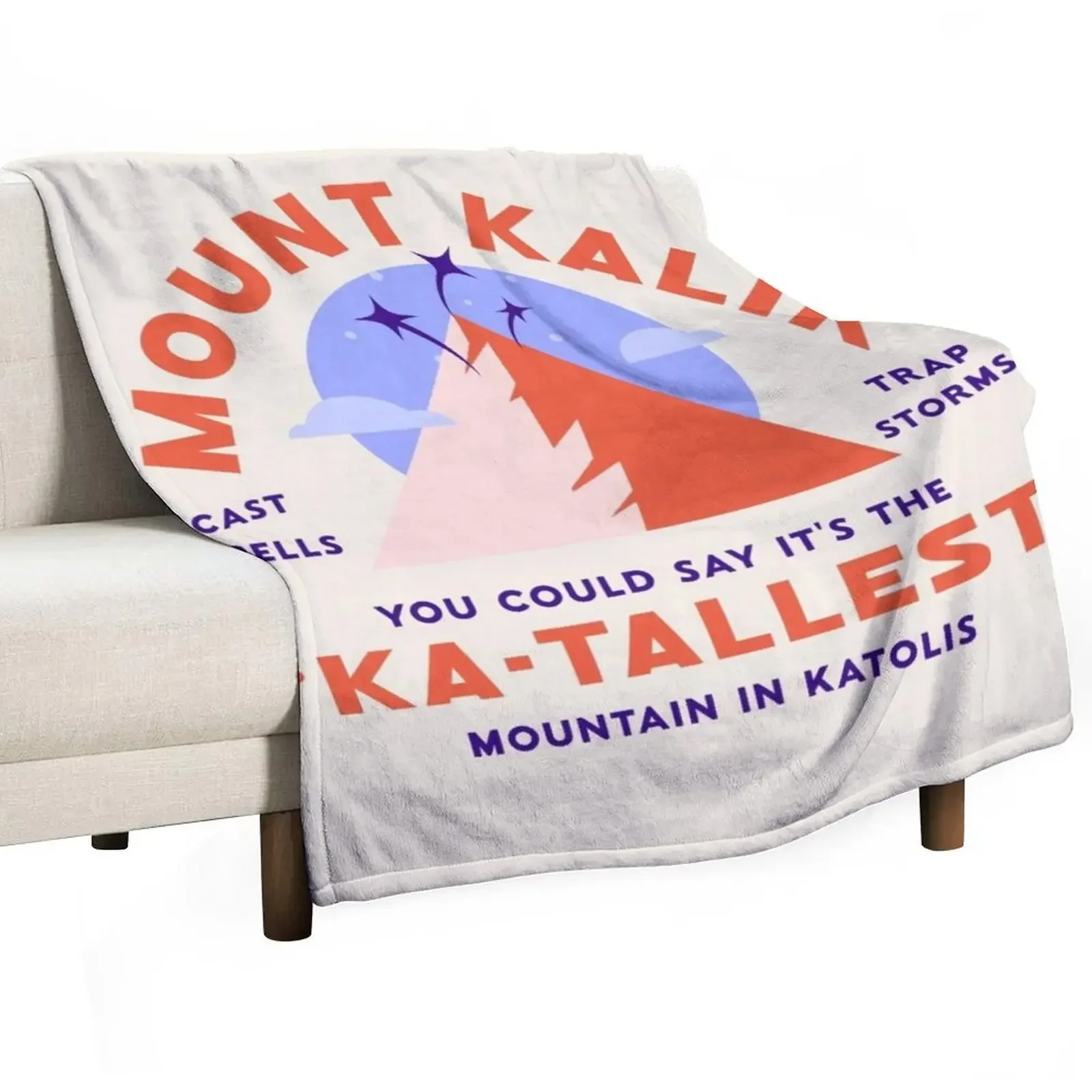 Ka-tallest Mountain Throw Blanket Soft Plaid Camping Blankets