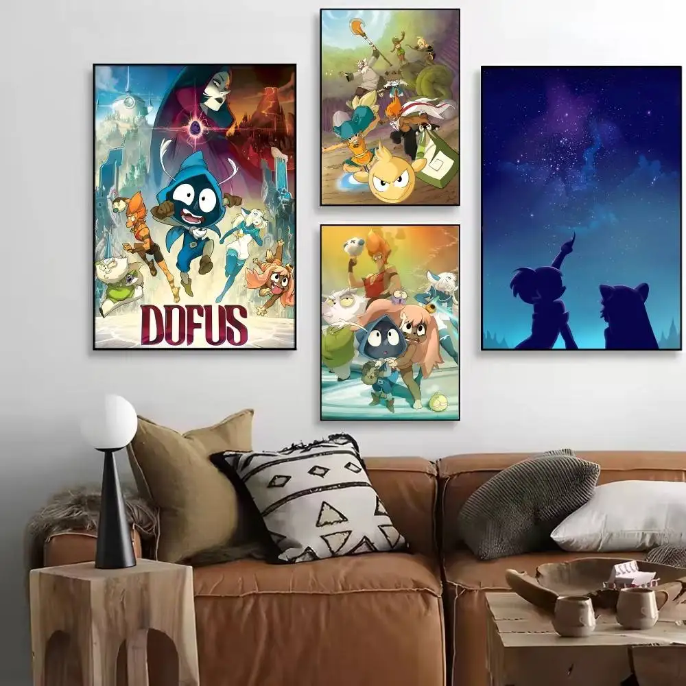 Game D-Dofus Anime Posters High Quality Self-adhesive Wall Art Decorations Color Prints Sticky