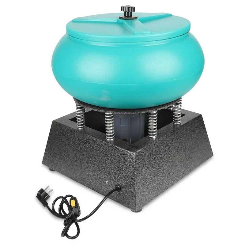 Medium Small Vibratory Tumbler Polisher Vibration Grinding Machine Gemstone Jade Copper Aluminum Parts Deburring Rock Polishing