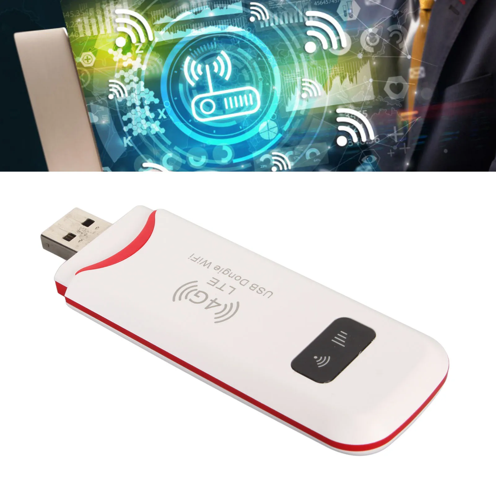 

4G USB мобильный Wi-Fi портативная точка доступа Wi-Fi поддержка нескольких устройств безопасное шифрование высокая скорость со слотом для SIM-карты для ноутбука для телевизора