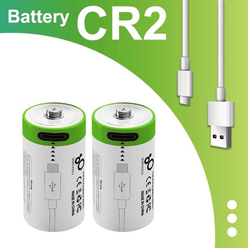 

2-10pcs 3.7V CR2 300mah RechargeableLI-ION Battery,digital Camera,GPS Security , Medical Equipment Made A Special Battery