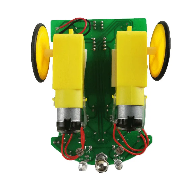 Smart Roboter Auto D2-1 Kits Intelligente Tracking Linie Auto Lichtempfindliche Roboter DIY Elektronische ToyDIY Kit Patrol Automobil Teile