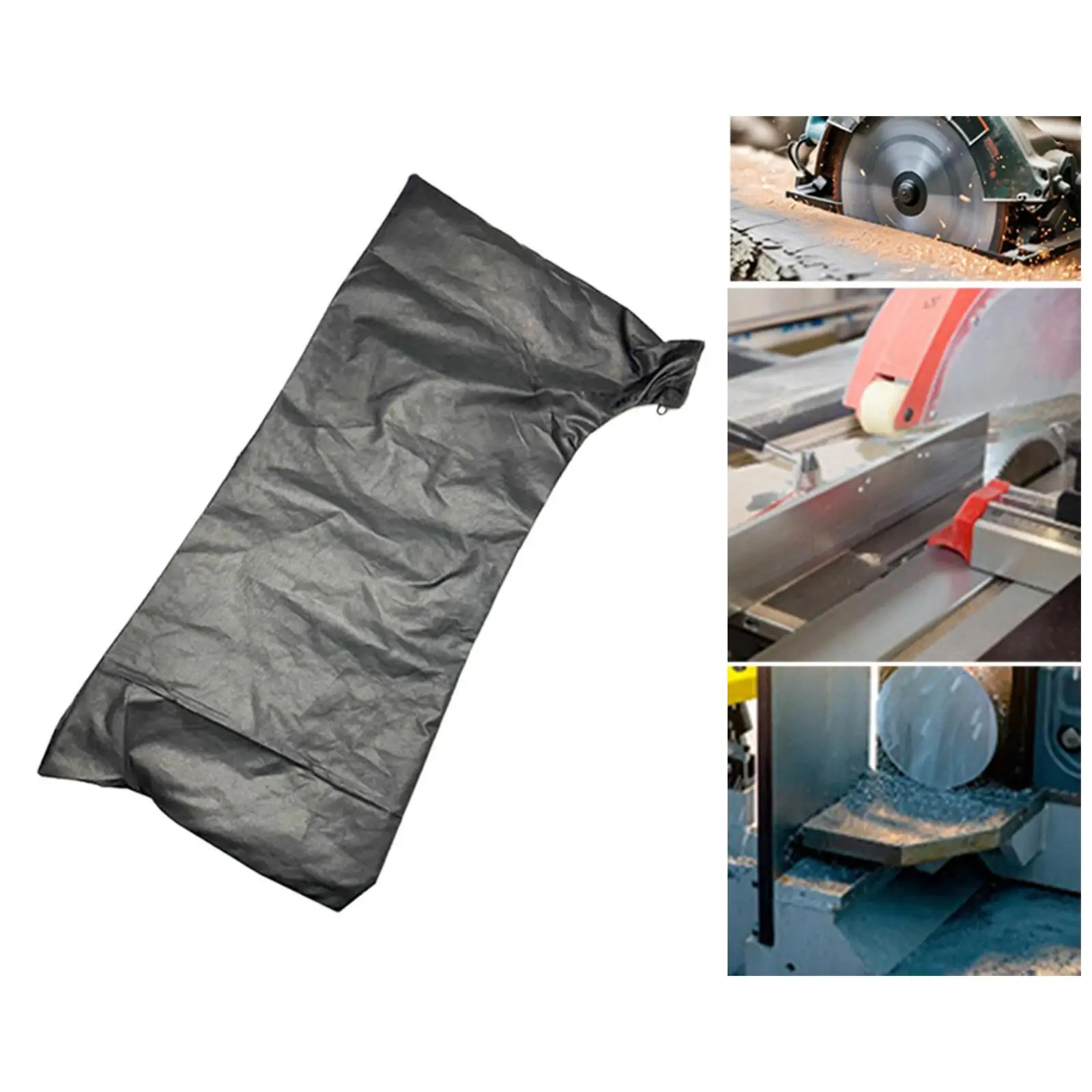 Aluminum Saw Dust Bag W/ Zip Sander Dust Bag for Efficient Dust Management Cutting Machine Table Saw Woodworking Mitre Saw Part