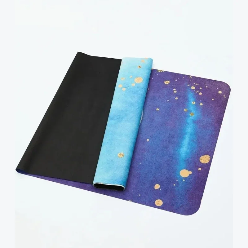 Travel Yoga Mat, Foldable Anti Slip Sports Suede Mat,Natural Rubber Tear Resistant Fitness Mat Are Ideal Choices for Pilate