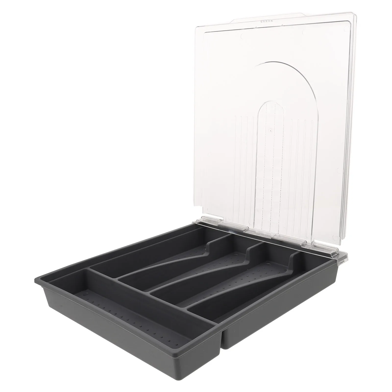 

Dustproof Storage Box Cutlery Organizers Container for Kitchen Utensils Small Drawer Organiser Pp