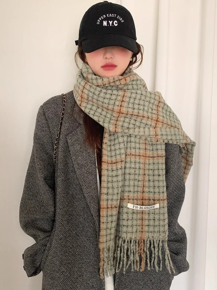 Women\'s New Autumn And Winter Warm Neck Scarf, Versatile Thick Anti-Cold Shawl