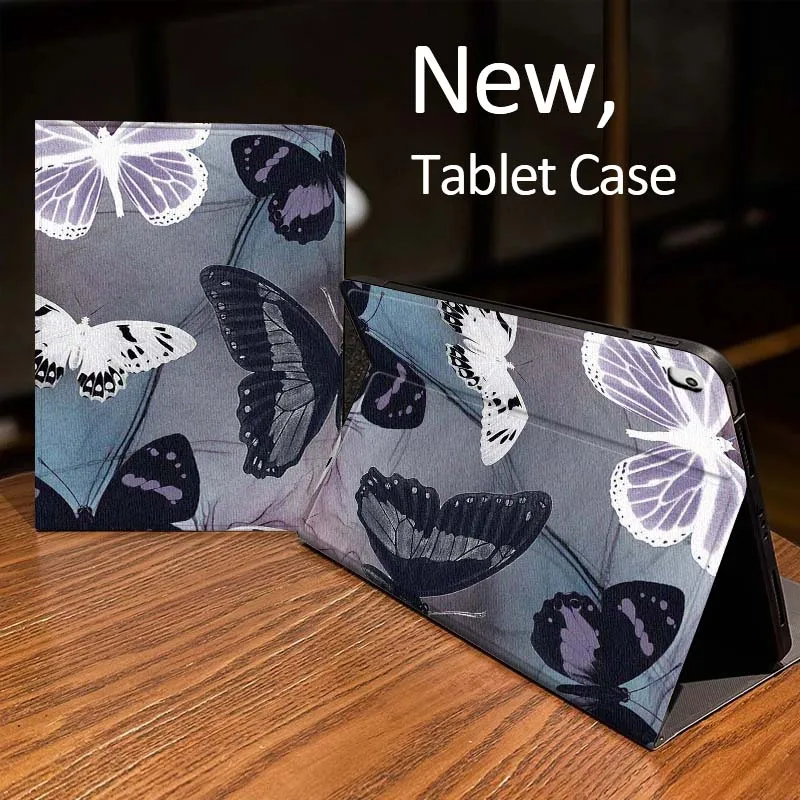 

Чехол для планшета с золотым орнаментом в виде бабочки и звезды для iPad Pro mini Air 1 2 4 3 5 6 7 8-го, 9-го, 10-го, 11-го поколений, M2, M3, M4, 6-го, 7-го, 10-го, 11-го поколений, 2025 года