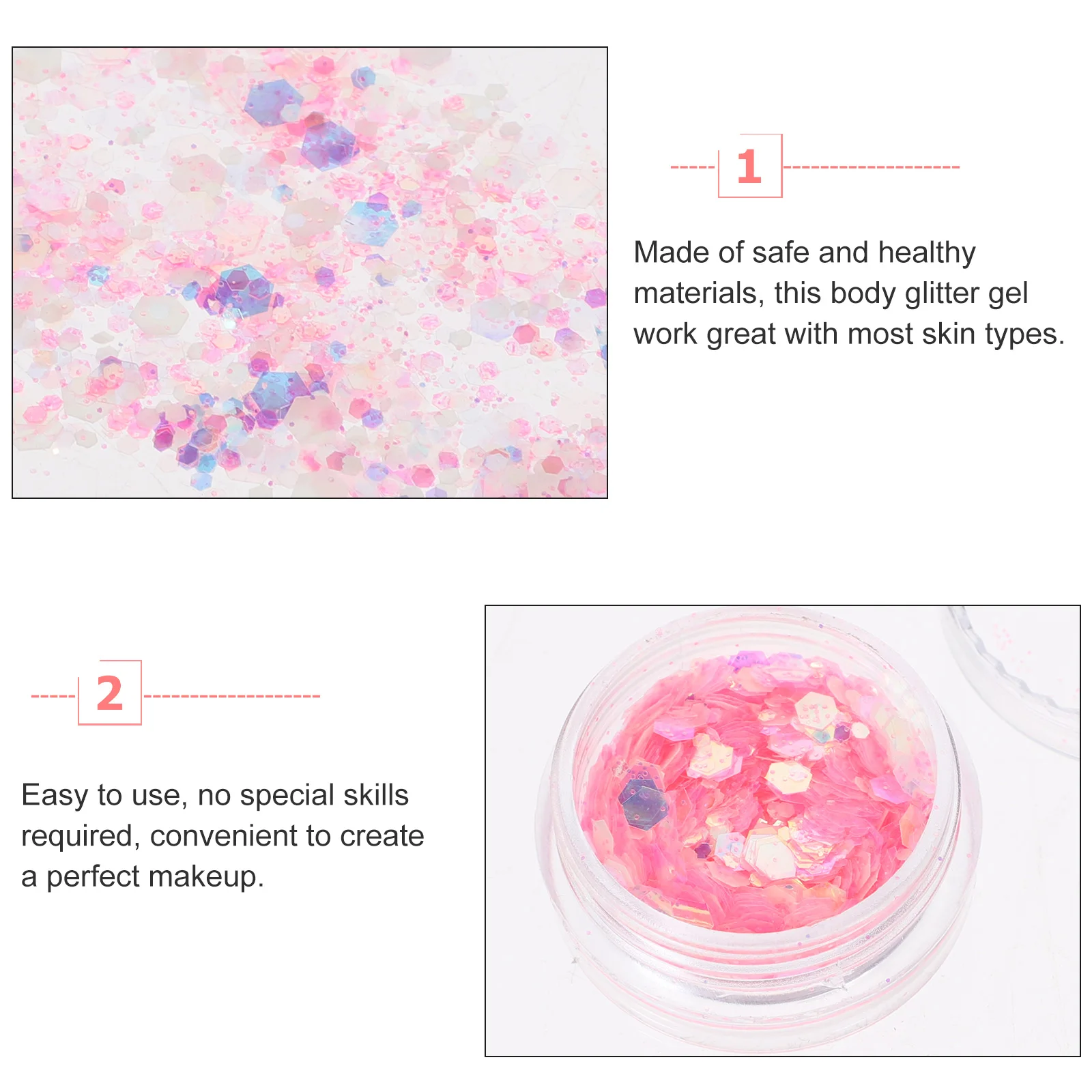 

12 Boxes Night Glow Glitter Gel Body Face Hair Nail Festival Makeup Supplies Body Glitter Gel Festival Accessories