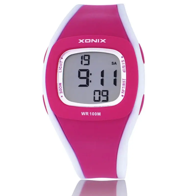 XONIX Stylish and Simple Alarm Clock Luminous Waterproof Boys and Girls Children Electronic Watch Wrist Digital Watch HL