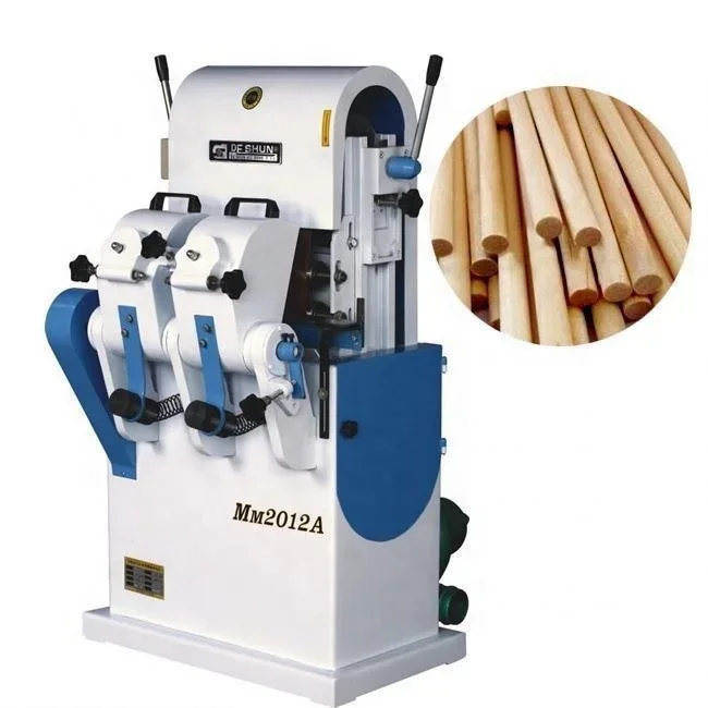 Round Wood Polishing Machinery Broom Stick Sanding Machine Hand Polishing Machine For Wood