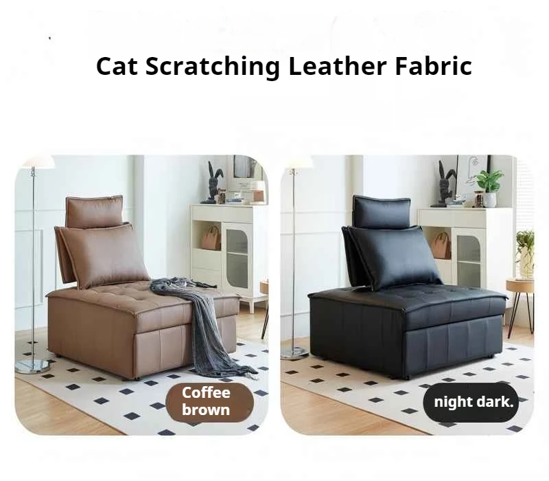 Modern Foldable Convertible Sofa Bed Single Sleeper For Small Space Living Room