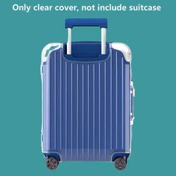 Cubierta transparente para maleta híbrida Rimowa, Protector de equipaje con cremallera, grosor personalizado, accesorios de viaje de PVC