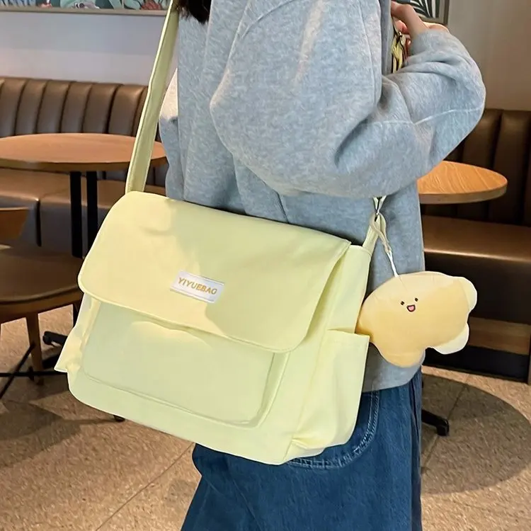 Borse a tracolla moda coreana per donna borsa a tracolla per studenti Collage di grande capacità borsa per libri donna borse a tracolla per scuola
