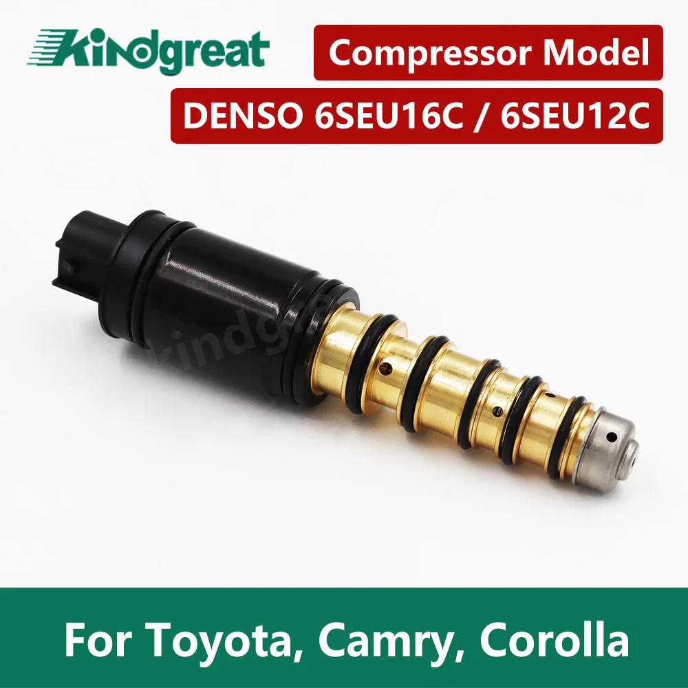 123mm Denso 6SEU16C/6SEU12C Auto Air Conditioning Compressor Solenoid Valve Control Valve fit for Car Toyota corolla Camry RAV4