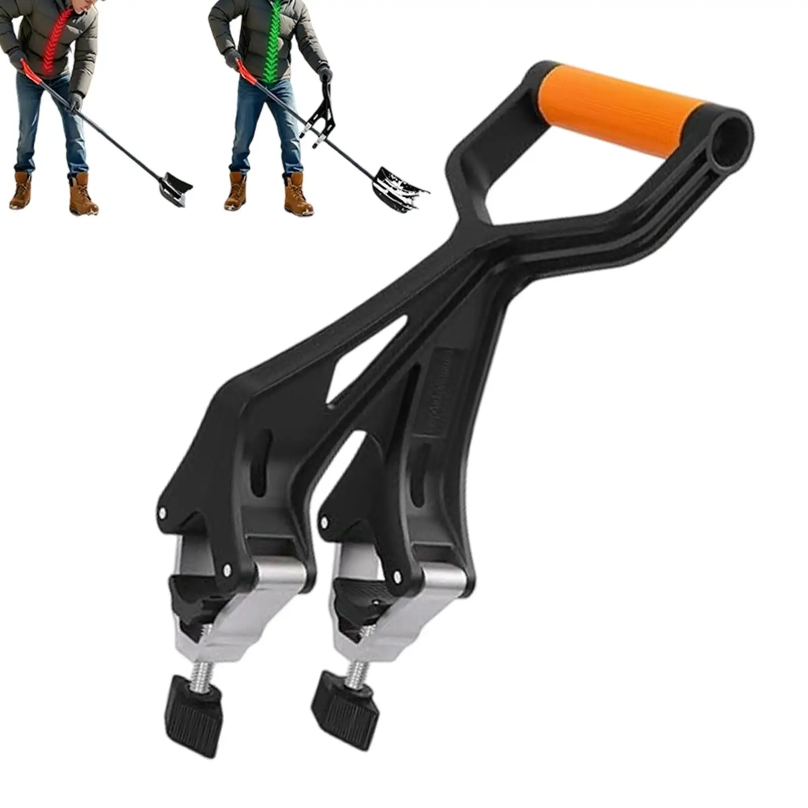 Shovel Handle Extender Ergonomic Non-Slip Easy Install Grass Trimmer Handle Replacement for Gardeners Professionals Enthusiasts