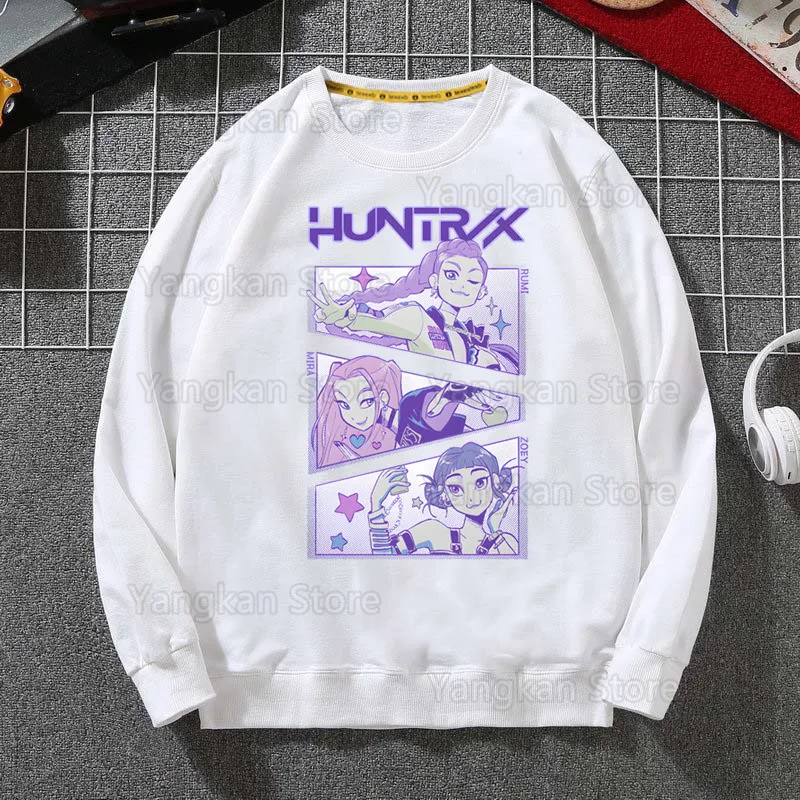 كنزات رجالية عصرية من KPop Demon Hunters مطبوعة محبًا بسعر خاص لربيع وشتاء مع قلنسوة هيب هوب ملابس رياضية مناسبة