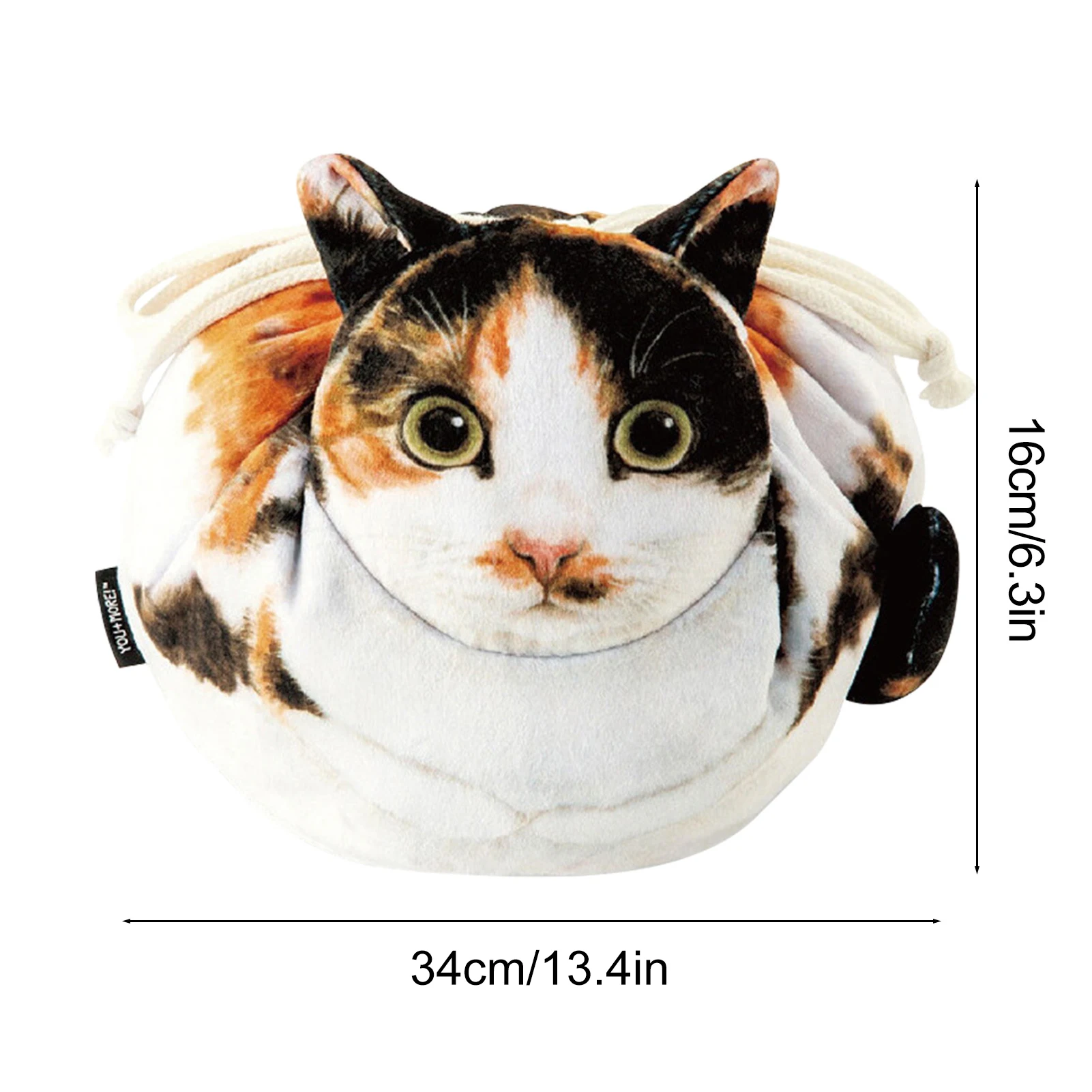 Borsa per il trucco a forma di gatto borsa da toilette a forma di gatto Funny Kitties borsa per il trucco borsa per monete cosmetica da viaggio con