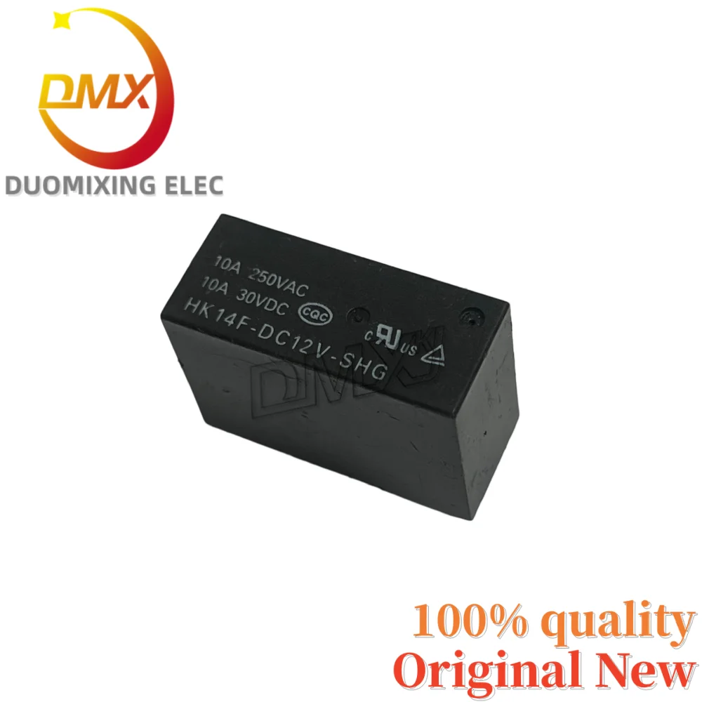 10PCS/LOT 100% New Relay HK14F-DC12V-SHG 8-Pin 10A 250VAC 10A 30VDC SPDT