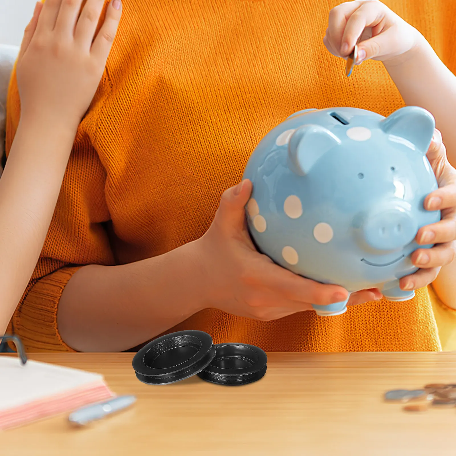 

5 Pcs Piggy Bank Plug Savings Jar Bottom Plug Coin Bank Hole Cover for Kids Money Box Stopper Replacement Sealing Plugs Covers