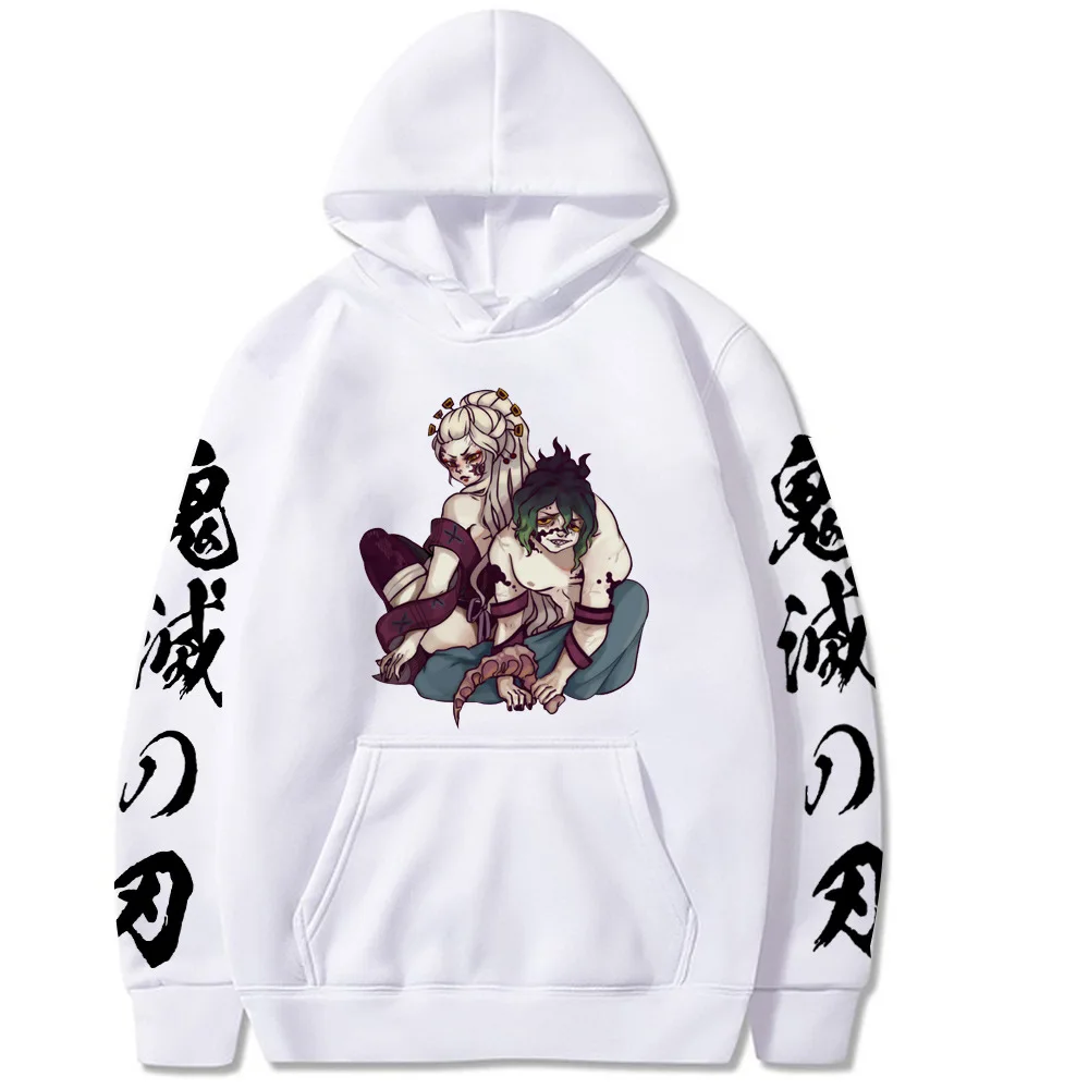 Demon slayer personagens impressões moda esportes estilo de rua casual hoodies anime roupas femininas