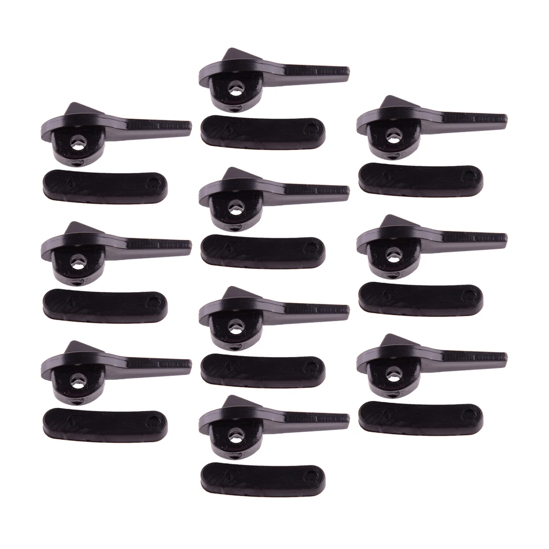 

10 Pairs Car Universal Tire Changer Mount Demount Disassembly Head Duckhead Insert Rim Protector Tool Black Plastic