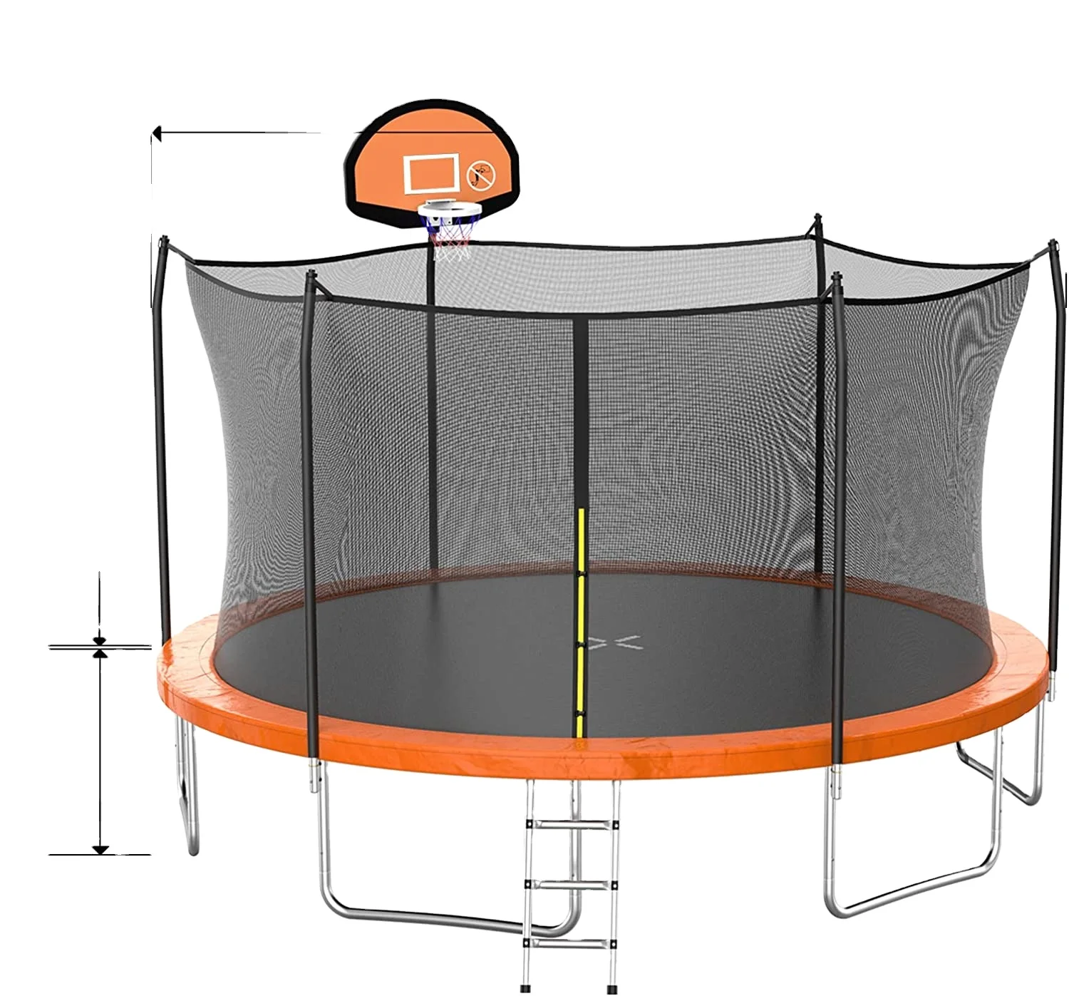 6ft Floating Round Bungee Trampoline Outdoor Park Adult Kids Fitness Bed 2026