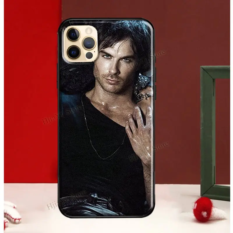 Damon Salvatore Vampire Diaries For iPhone 13 12 Pro Max Mini Cover Phone Case For iPhone 11 14 Pro Max XS X XR 7 8 Plus SE