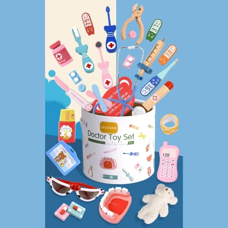 Doctor Kits Playset Toy Pretend Role Playing Set for Toddlers Ages 3 Years & Up 15UB