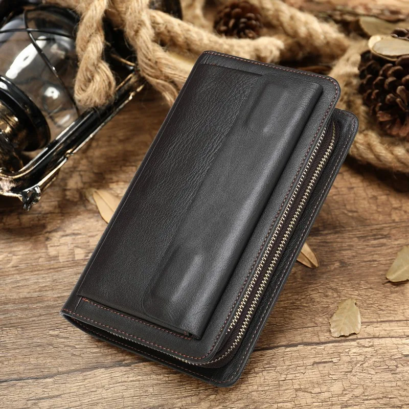 Westal Echt Lederen Portemonnee Mannelijke Mannen Portefeuilles Credit Card Holder Clutch Mannelijke Zakken Portemonnee Mannen Casual Portmonee Mijn bestellingen