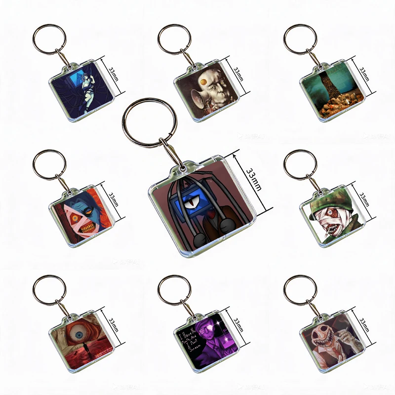 I Have No Mouth and I Must Scream Acrylic Keychain Handmade Hanging Clothes Backpack Decoration Accessories Gifts with Friends