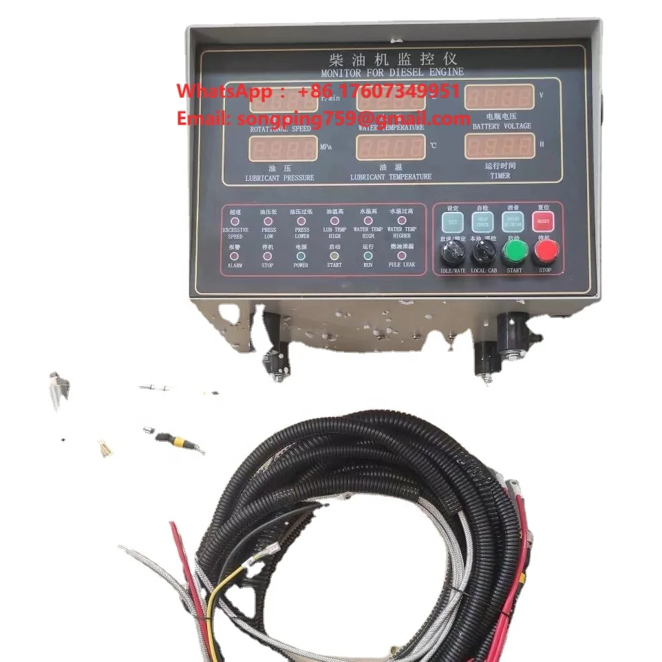Cummins 6bt Boat Engine Control Panel Moitor with Sensor