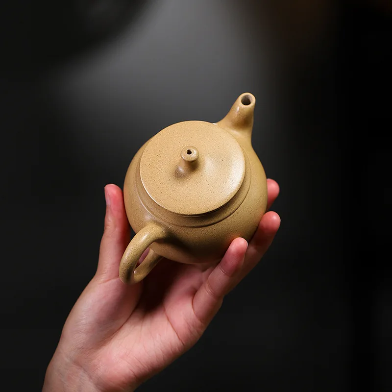 

High Quality Yixing Zisha Teapot Ore Old Segment Mud Handmade Three-Legged Shengquan Household