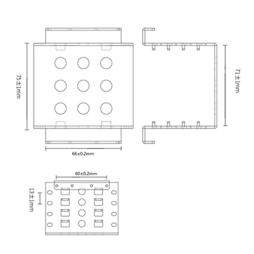 

4 Bay 2.5 inch to 3.5 inch Adapter Bracket SSD Hard Drive Enclosure Caddy Tray