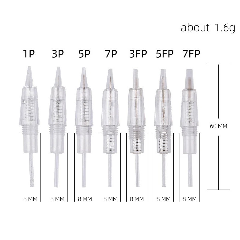 Cartouche de tatouage à vis de poulet pour machine à tatouer en continu Premium Charmant, 1ATV, 1D, 2ATV, 3ATV, 3F, 5ATV, 5F, 7ATV, 7F, 10 pièces