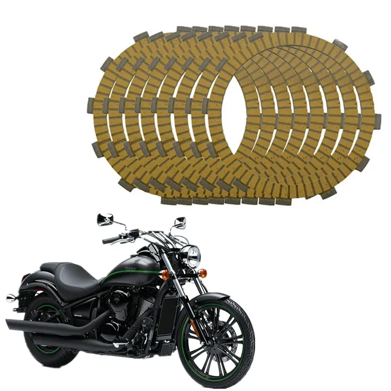 For Kawasaki VN900 Vulcan 900 Custom 2007-2013 #CP-0009 Motorcycle Acsessories Engine Parts Clutch Friction Plates Kit