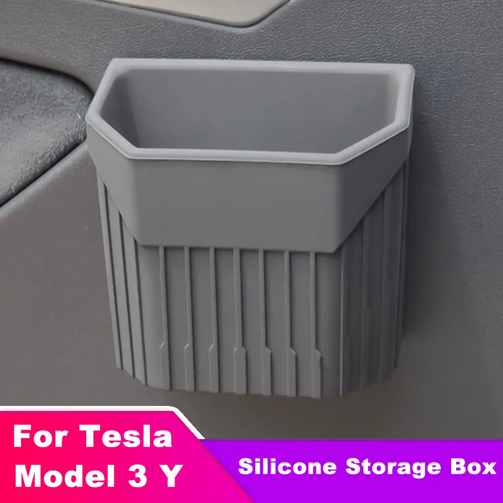 

For Tesla Series Easy Install Bag Model 3 S X Y Hidden Silicone Storage Box New Auto Interior Accessories Universal Part