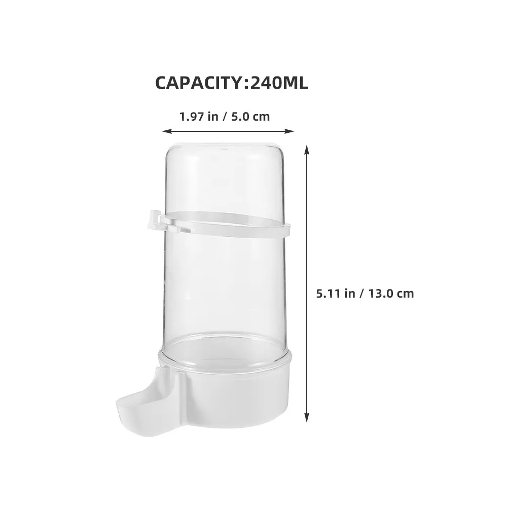 Automatic chick water feeder for poultry farmers to keep water clean with antispill design and stable base plastic set of 4