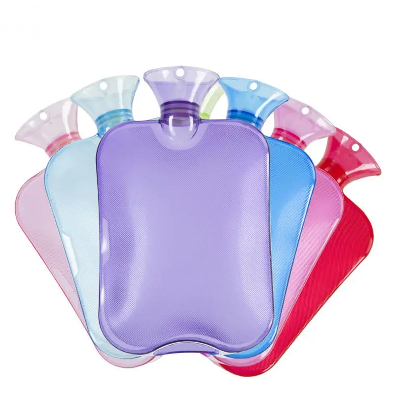 

2L Safe Winter Clear Water-filling Hot Water Bottles Durable High Density Thick Pockets Hot-water Bag Bottle Pouch Hand Warmer