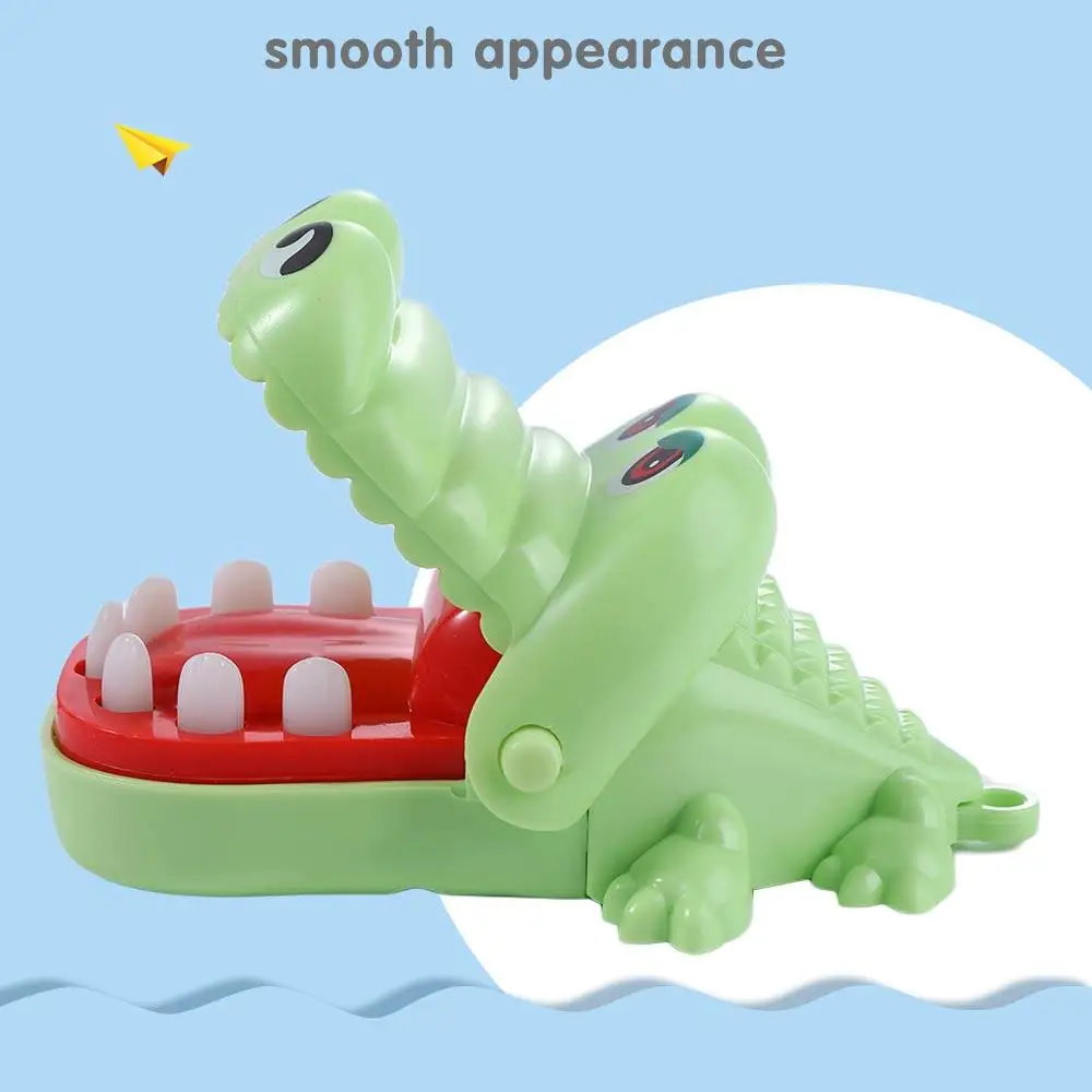 Alligator à mordre à la main avec porte-clés, jeux de famille, jouets fantaisie, mini gags, morsure de doigt, crocodile, bouche