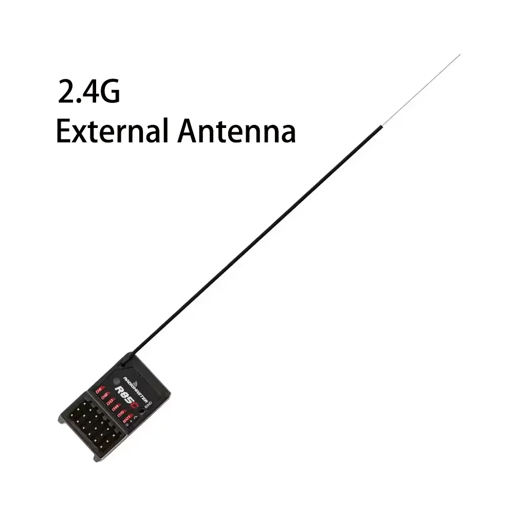 RadioMaster R85C High-Sensitivity 5CH 2.4GHz 4in1 Multi-protocol PWM Receiver w/External Antenna for Drone/Airplane/Helicopte RC