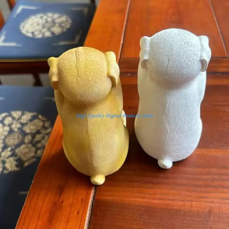 U2JE Fun Dog Themed Desktop Writing Pad Dispenser constructed Of strong Resin