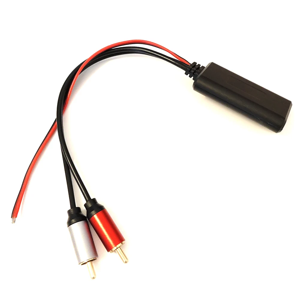 Biurlink Car AUX Audio Cable Metal 2RCA Bluetooth Adapter for Volkswagen BMW Toyota Honda Pioneer Kenwood Radio RCA Plug
