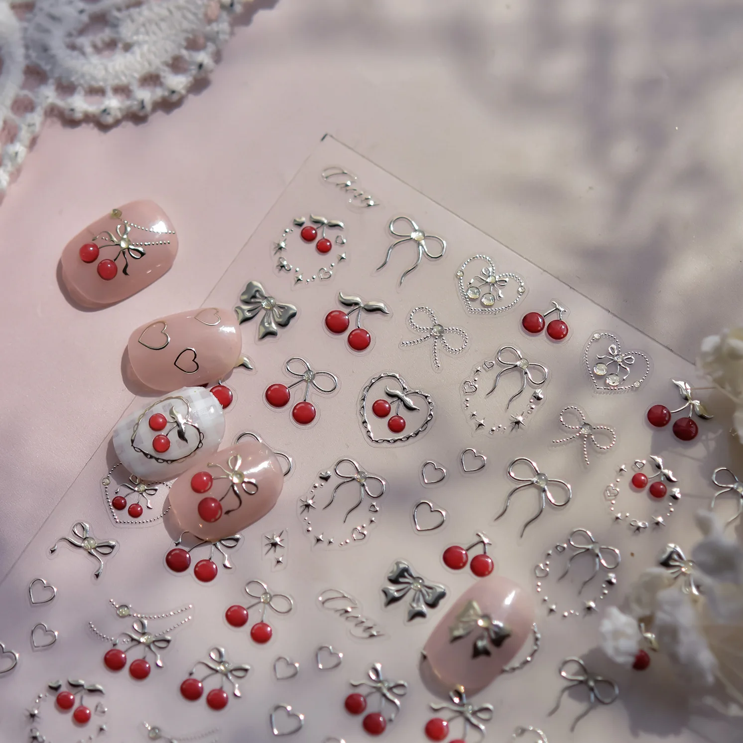5D желе красное яблоко дизайн  – обзор и цена Nail Art Zelda