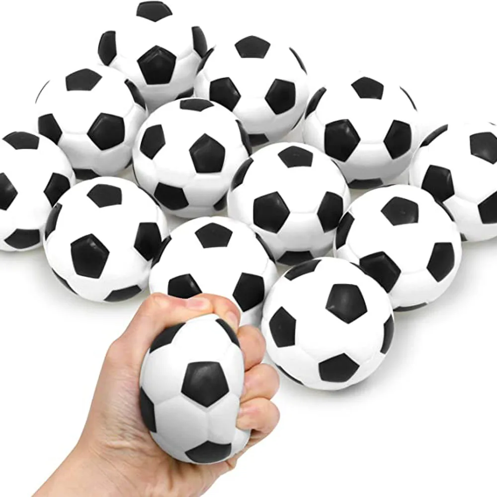 Foam Sponge Decompression Vent Stress Balls Soccer Anti Stress Relaxation Mini Sports Ball for Boy Birthday Party Decor Supplies