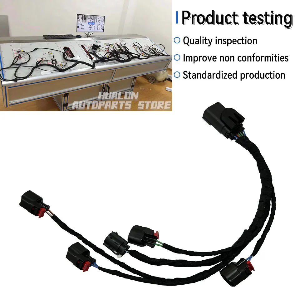 28329581 Fuel Injection Ignition Wire Harness For GM Left Hand Fuel Rail 5.3L 6.2L V8 Replace 28388775 12685360 12687244