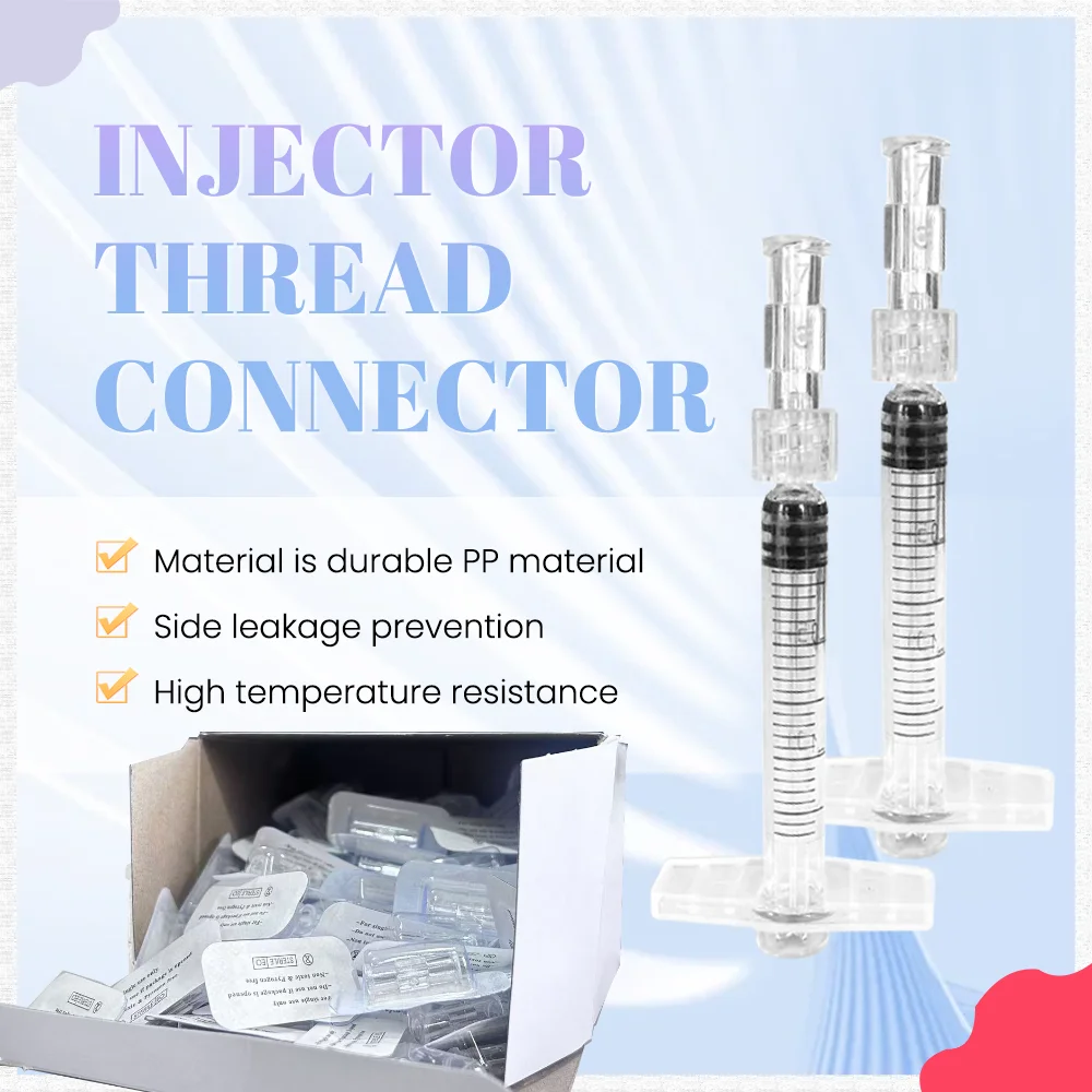 El conector de rosca Ruhr mejorado y el conector bidireccional de jeringa estéril se empaquetado individualmente para una comodidad y duradera.